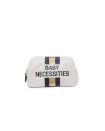 Childhome - Baby Necessities - Trousse de toilette - Blanc cassé/Noir/Or