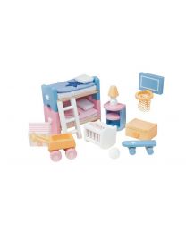 Le Toy Van - Chambre des Enfants Sugar Plum - Pour maison de poupée