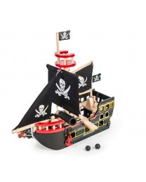 Le Toy Van - Bateau du Pirate Barbarossa - Ensemble de jeu en bois